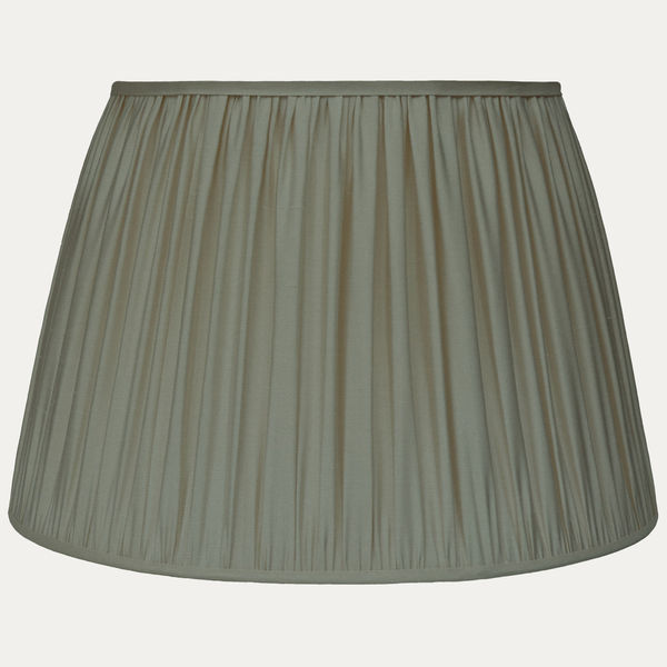 Crushed Pea Faille Lugano Silk Pembroke Lampshade