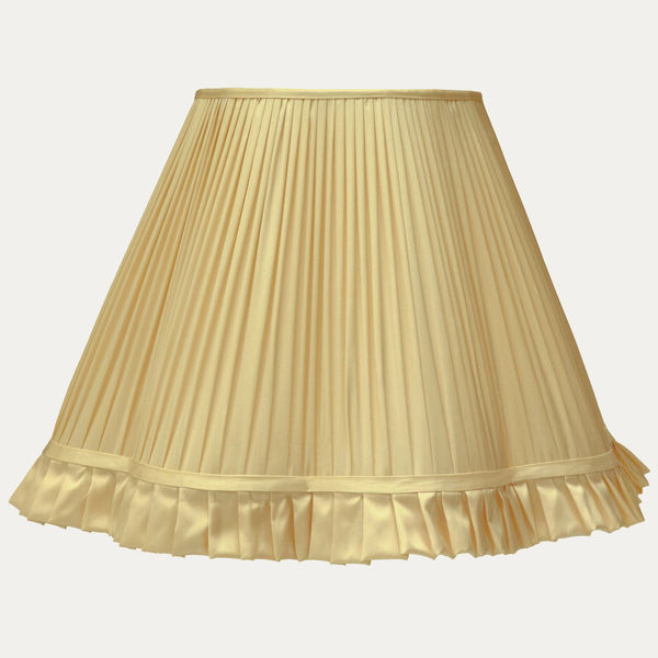 Citron Monotones SFJ Silk Scallop Lampshade