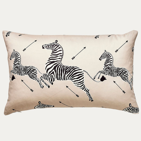 Scalamandre Zebras Petite Design in Sand Decorative Cushion