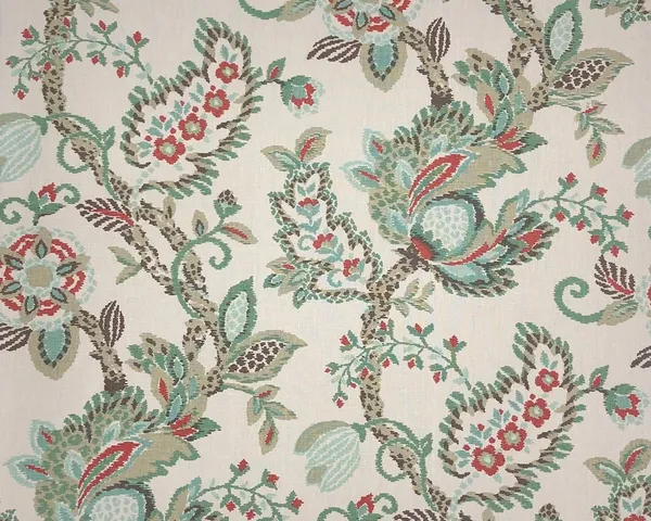 Campbell Floral Aquas Rust