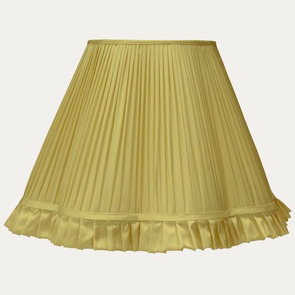 Chartreuse Faille Hamilton Silk Scallop Lampshade