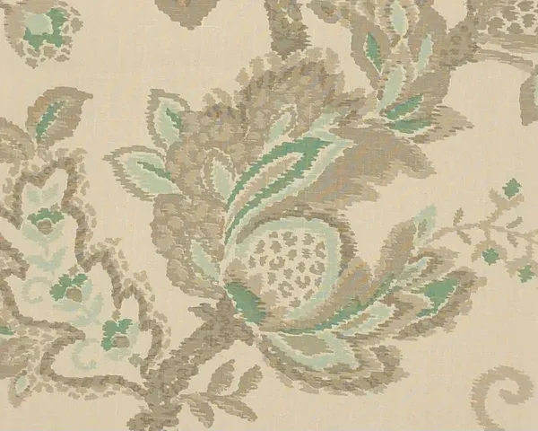 Campbell Floral Neutrals Aqua