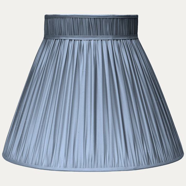 Douppion Cornflower Silk Collar Top Lampshade