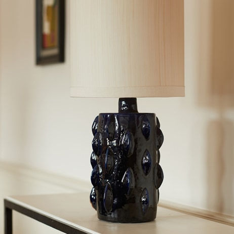 Caitriona Manoury Lampe Ceramique Bleue