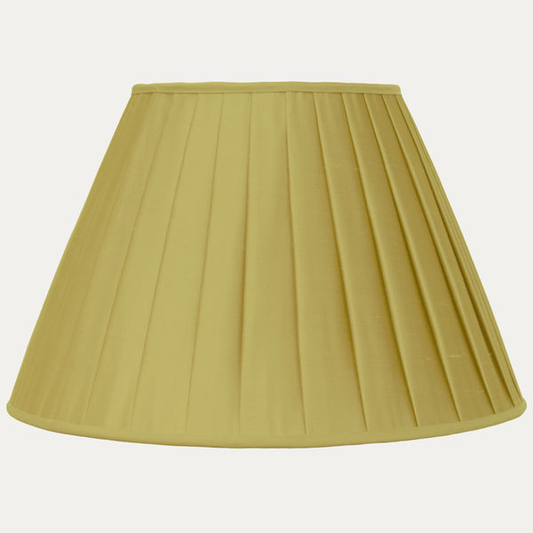 Chartreuse Faille Hamilton Silk Box Pleated Lampshade