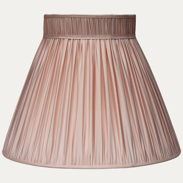 Pale Pink SFJ Silk Collar Top Lampshade