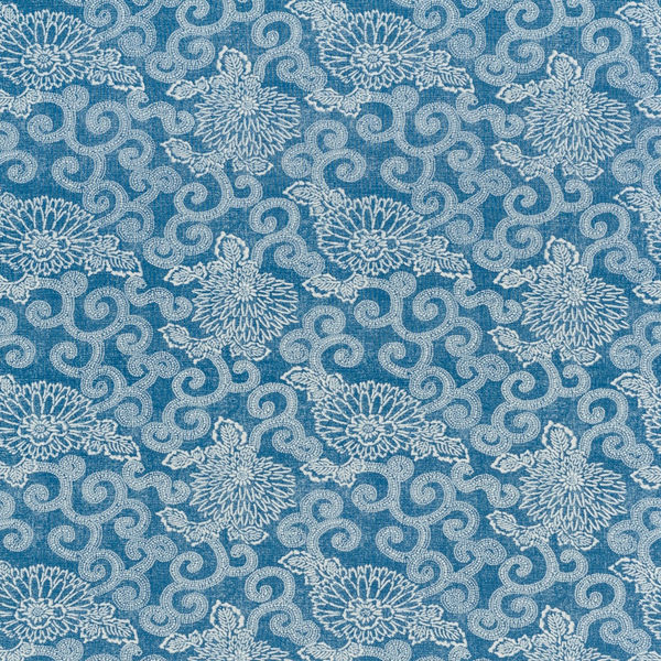 Wabi Sabi Bright Blue On Oyster