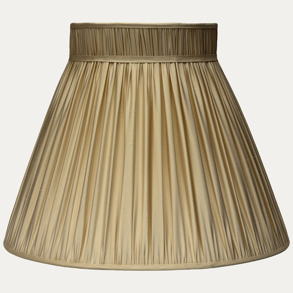 Douppion Light Bronze Silk Collar Top Lampshade