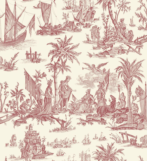 Toile La Fayette Clair Bleu