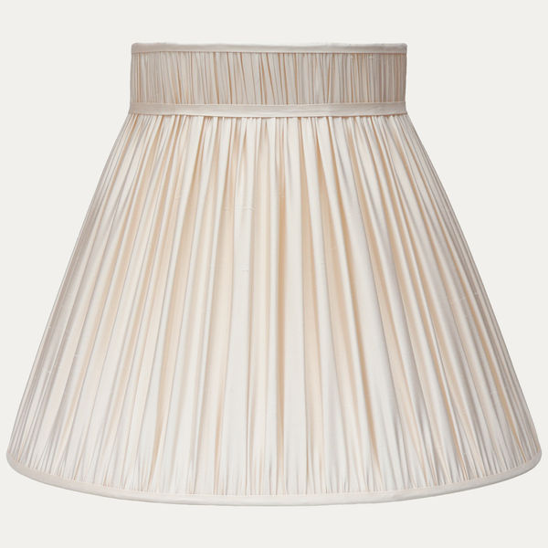 Douppion Eggshell Silk Collar Top Lampshade