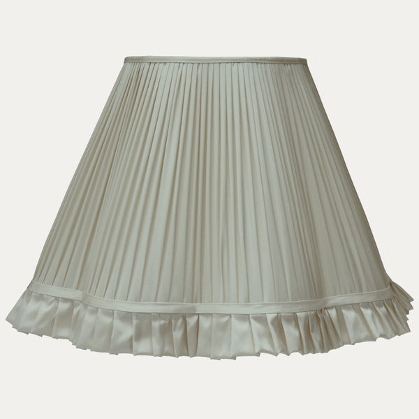 Eau de Nil Taffetas Silk Scallop Lampshade