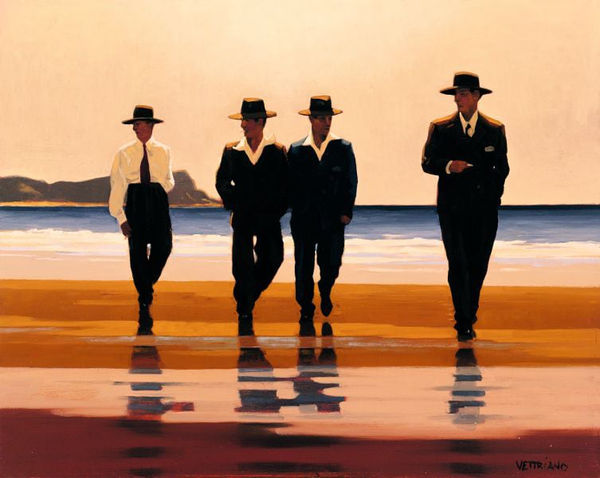 Jack Vettriano - The Billy Boys Framed Signed Print