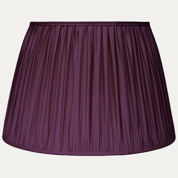 Douppion Plum Silk Pembroke Lampshade