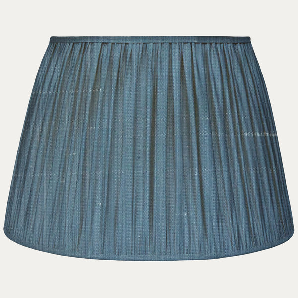 Dark Blue Strie SFJ Silk Pembroke Lampshade