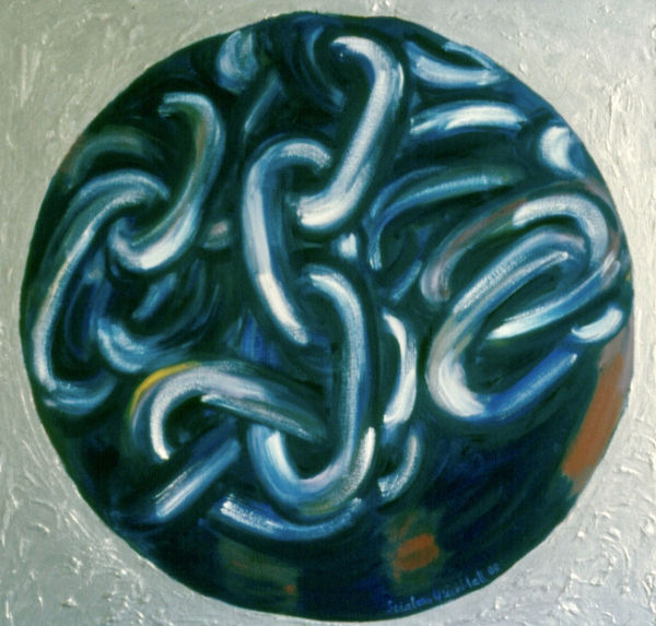 Forza, 2000 Oil on canvas 100 x 100cm