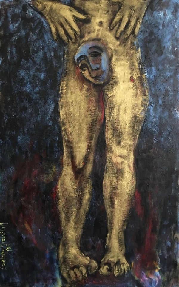 Cahun Gold, 2016 Oil on canvas 190 x 126 cm