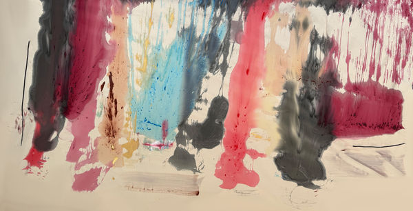 Pop Idol , 2024 acrylic on canvas 60 x 112 in.