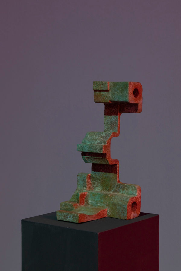 Karlos Gil Phantom Limbs (NeoTokyo), 2023 Bronze with thermo-optically aged patina, metal base