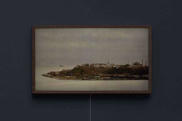Ali Kazma Series Lisbon - Istanbul VI, 2025 Light box in oak, printed on laminated vinyl 47,5 x 82,5 x 6,5 cm Edition of 3 plus 1 artist's proof