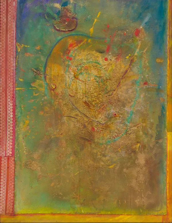 Frank Bowling, Tracey’s Bouquet (At Swim Two Birds), 2011