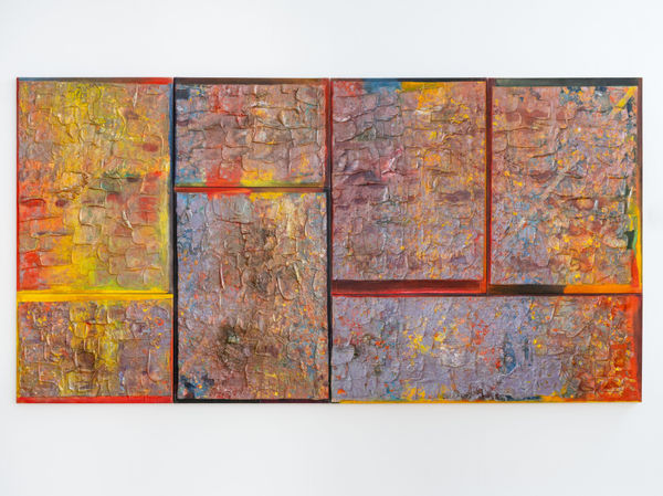 Frank Bowling, Girls in the City, 1991