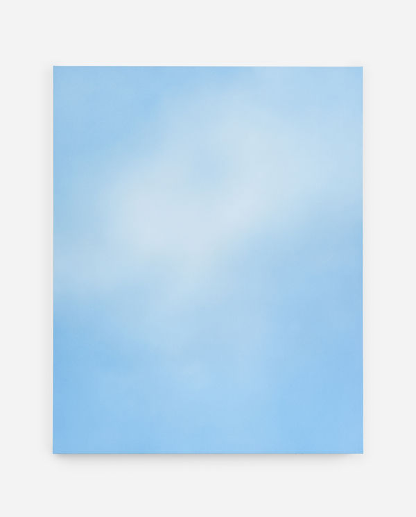 Rebecca Partridge Sky Painting: Day V , 2025 Watercolour on raw canvas 150 x 120 cm 59 x 47 1/4 in