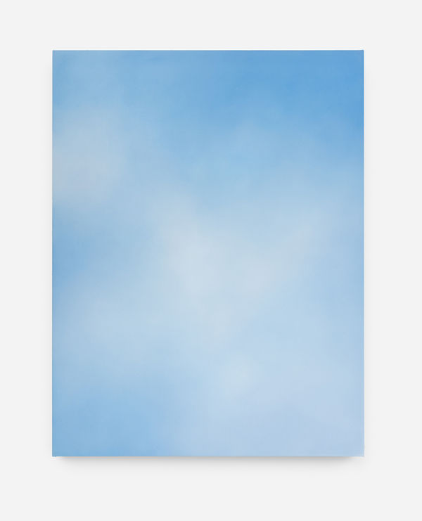 Rebecca Partridge Sky Painting: Day IV , 2025 Watercolour on raw canvas 185 x 145 cm 72 7/8 x 57 1/8 in