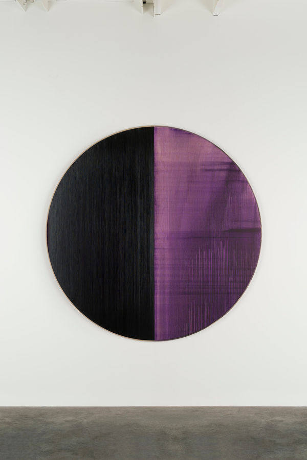 CALLUM INNES, Untitled Lamp Black / Deep Purple Dioxazine, 2023