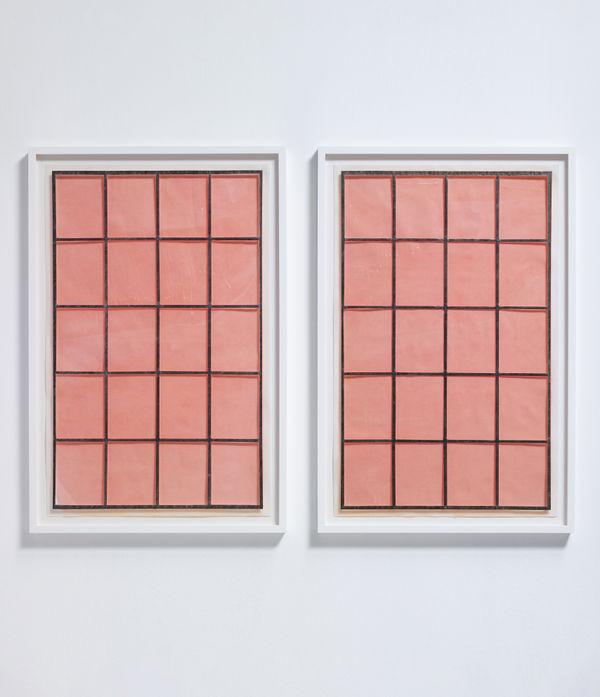 ANNA BARRIBALL, Window (with grid), 2019