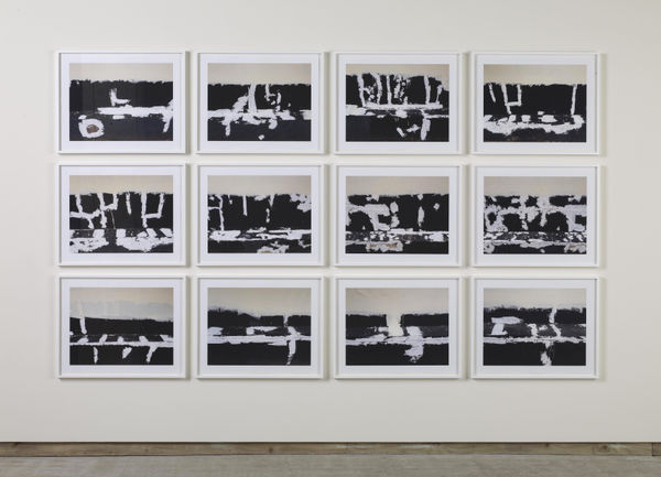 CORNELIA PARKER Prison Wall Abstract (A Man Escaped), 2012/13 12 x Digital pigment prints on Hahnemuehle Photo Rag 308 gsm 76 x 60 cm 29.9 x 23.6 in Edition of 6 plus 1 AP