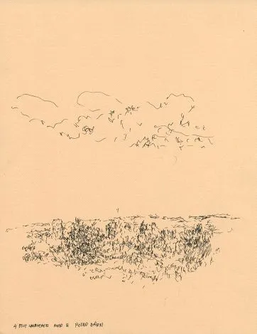 Tom Prochaska, Four Post Landscape, Round Barn, 2014