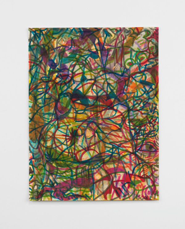 V. Maldonado, Following Breath, Blue Line, 2022