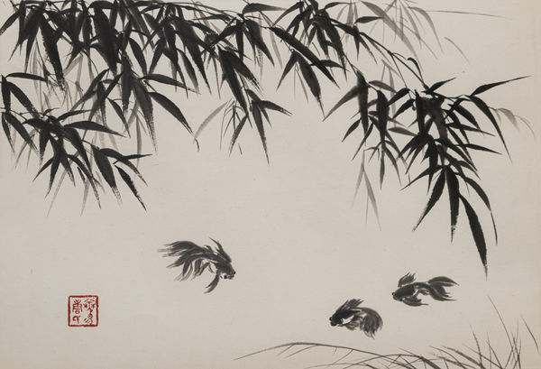 Constance Fong, Bamboo over fish 竹影游鱼
