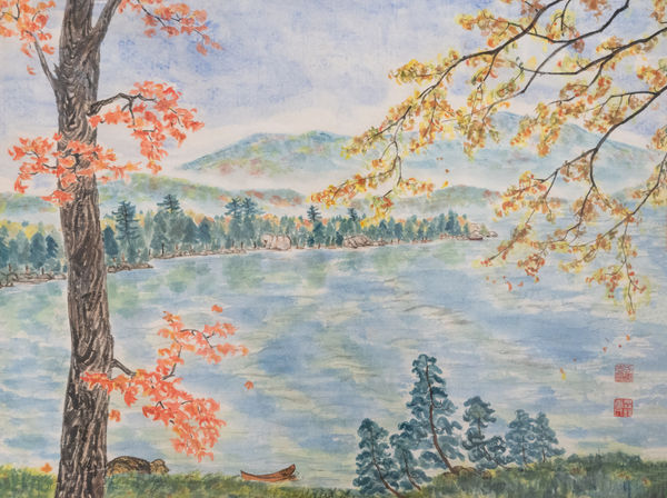 Constance Fong, View of Lake 湖景图