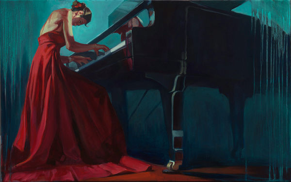 It Takes More Than Talent Edition of 125 22.5x36 inches Series: LUCK Hand embellished giclee on canvas Artwork ships rolled and is ready for stretching/framing at your local framer. For framing options or suggestions, please contact us