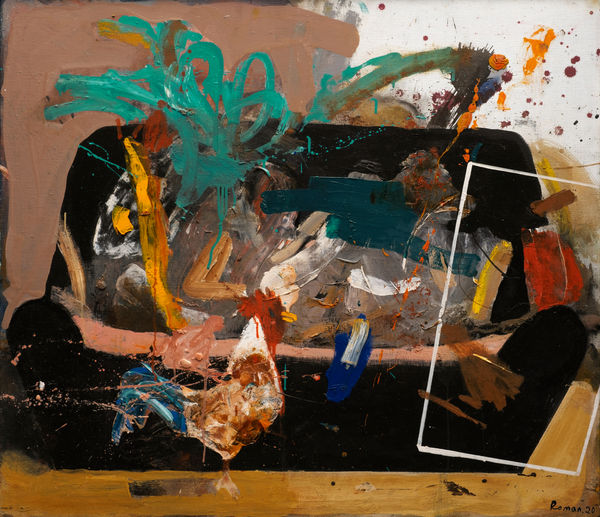 Roman Kakoyan, Karışıklık İçindeki Siyah Kanepe / Black Sofa in A Mess, 2020