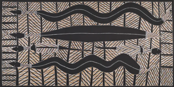 Kalley Yalkarriwuy, Story About Python and Lizard, CA. 1992