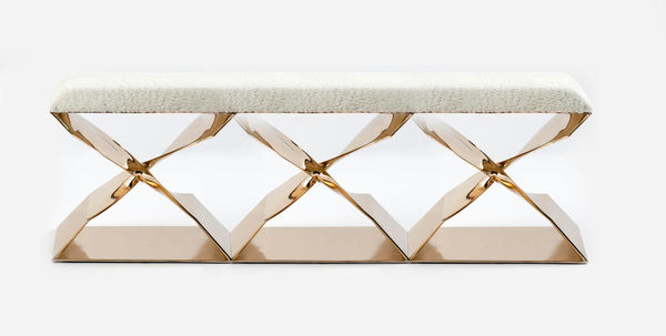 Sculptural Twist Xxx Bench (Bronze)