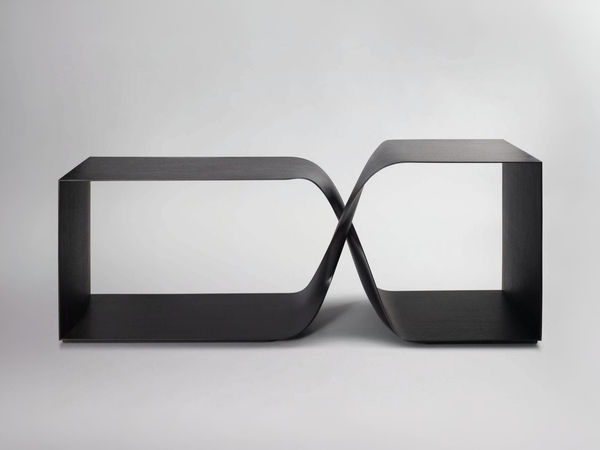 Sculptural Twist Freestanding Console (Ebonized)