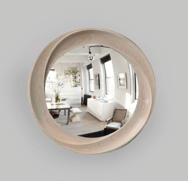 Sculptural Mirror (Cerused)