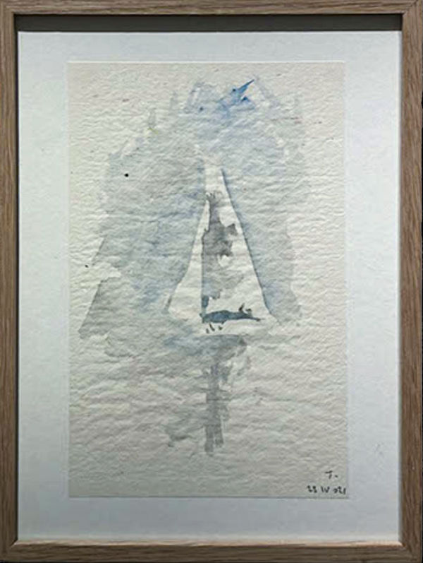 Gérard TRAQUANDI Sans Titre , 2021 22,5 x 14 cm