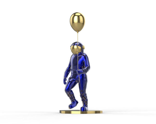 Brendan Murphy, Balloon Spaceman (blue), 2025