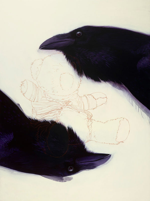 James Lahey, Huginn, Muninn and Odin (Thought and Memory), 2023