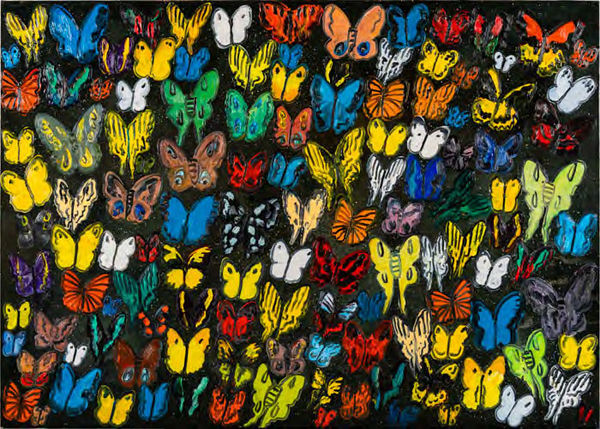 Hunt Slonem, Bird Wing Startled, 2022