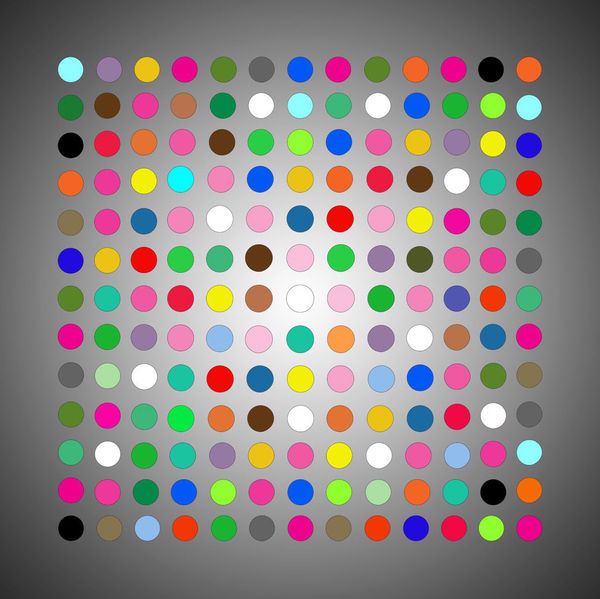 Ron Agam, Rows of Dots, 2022