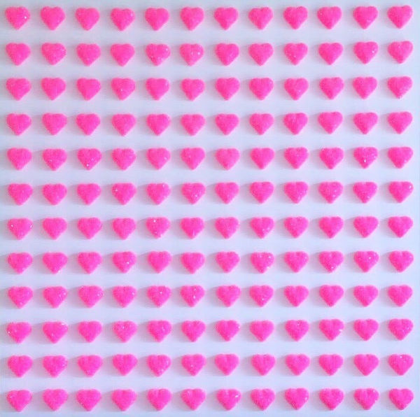 Paula Urzica, Bright Pink Hearts, 2022