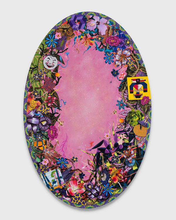 Amir H. Fallah New Moon, 2023 Acrylic on canvas 101.6 x 66 cm, 40 x 26 in, Unique