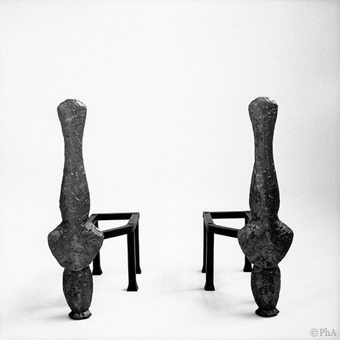 PHILIPPE ANTHONIOZ, Paire de Chenets / Pair of Andirons (D042), XXIe