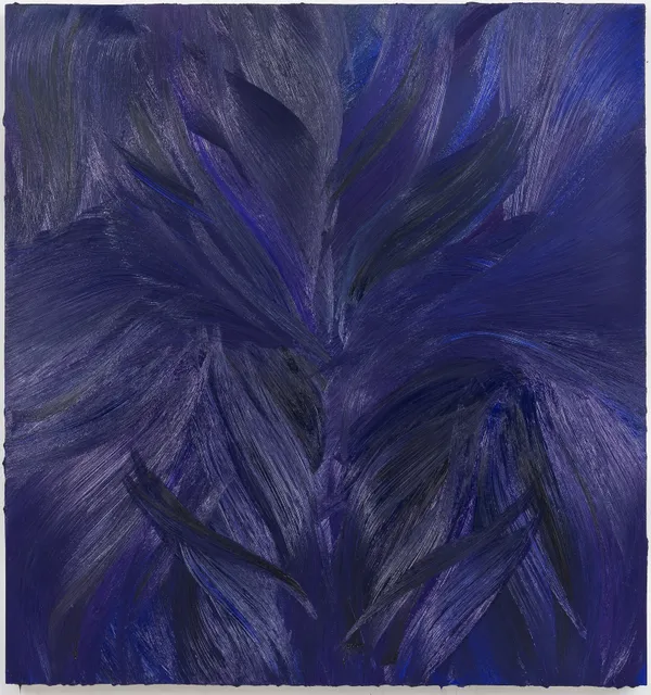 Jason Martin, Untitled (Ultramarine blue light/Prussianblue), 2025