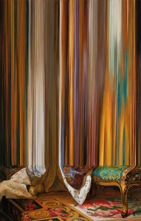 Tuula Lehtinen Decoronation of a King 1, 2025 Oil on canvas 140 x 90 cm 55 1/8 x 35 3/8 in